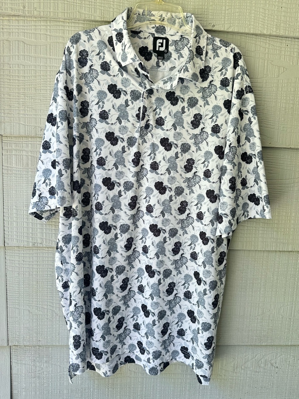 FootJoy Floral  Short-Sleeve Golf /Activewear Shirt~2XL